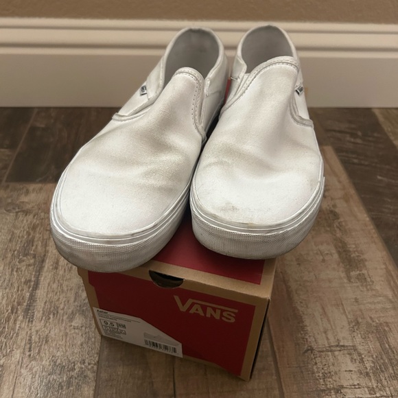 Vans Shoes - Vans Classic White Slip-On Shoes
